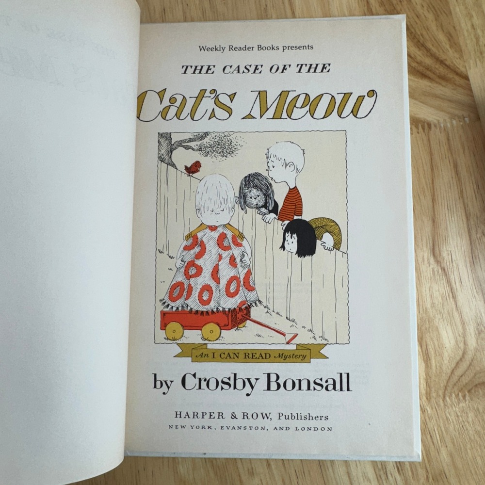 The Case of the Cats Meow An I Can Read Mystery by Crosby Bonsall 1965 - Picture 2 of 6